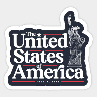 The United States of America – USA – Independence Day – Patriotic Sticker